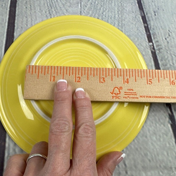 Fiestaware Salad Plate Fiesta Yellow 7 inch Dessert Plate 1998 Retired - Picture 4 of 5